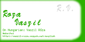 roza vaszil business card