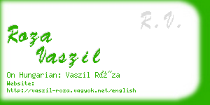 roza vaszil business card